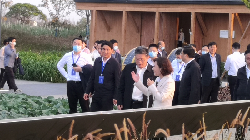 國家發改委黨組成員郭蘭峰、浙江省常務副省長徐文光一行調研浙農嘉善萬畝水稻種植示范區