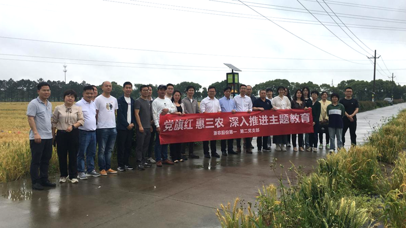 浙農股份第一、二黨支部與省植保農藥站黨支部開展主題教育聯學共建活動